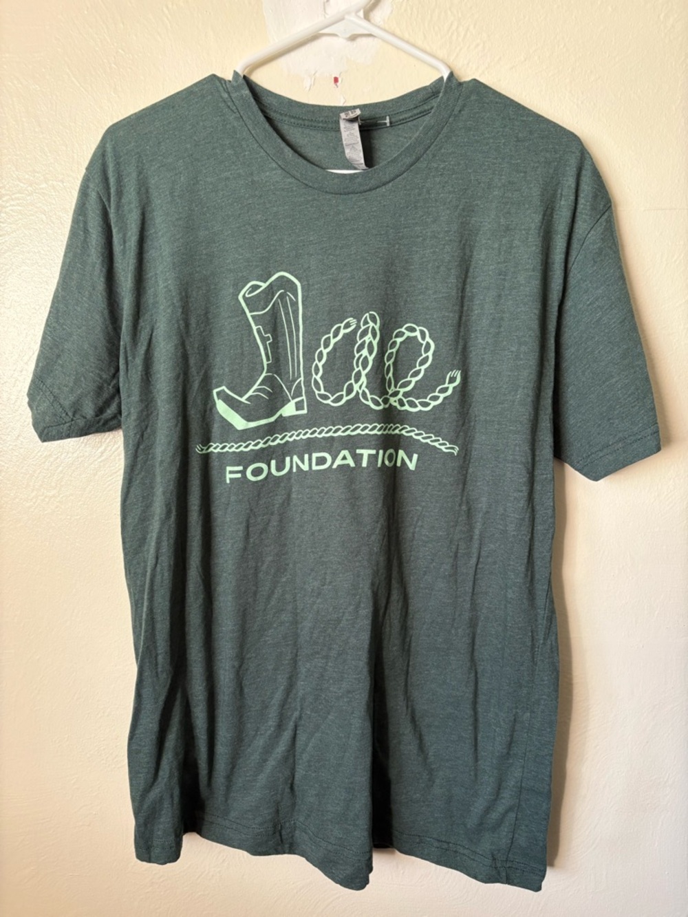 Next Level Apparel Jae Foundation Dark Green Short Sleeve Graphic Tee